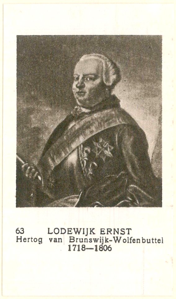 63 Lodewijk ernst, Hertog van Brunswijk-Wolfenbuttel, 1718-1806
