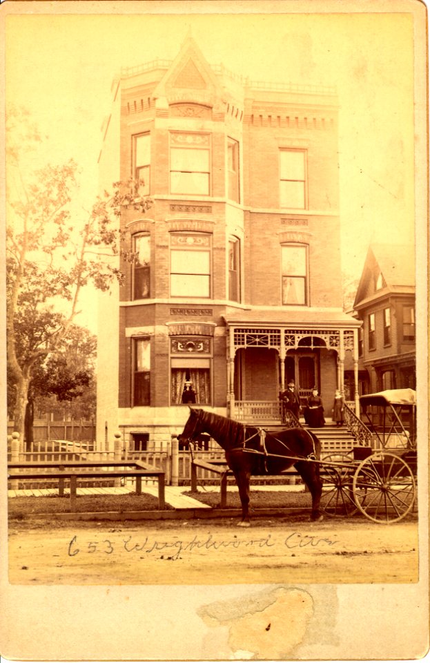 655 Wrightwood Avenue Circa 1880, Lincoln Park Chicago Illinois