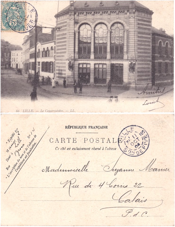 66 LILLE. — Le Conservatoire. — LL. (2)