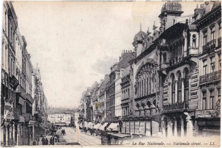 7 LILLE — La Rue Nationale. — Nationale street. — LL