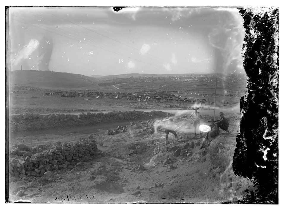 6th Australian light-horse regiment, 1918, camped outside Jerusalem in Mt. Scopus area LOC matpc.08113