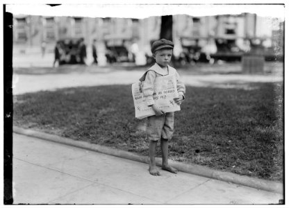7 year old Ferris. Tiny newsie who did not know enough to make change for investigator. There are still too many of these little ones in the larger cities. LOC nclc.05565