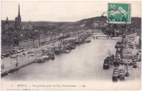 7 Rouen. — Vue générale prise du Pont Transbordeur — LL