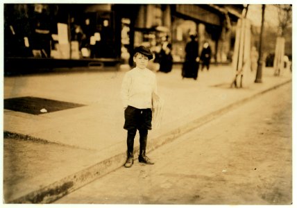 7 year old news-boy who sells for his brother. Sold some last summer. William Lerch, 483 Ist Street, S.W. LOC nclc.03781