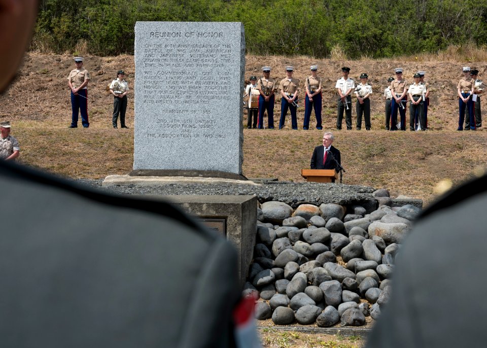 70th anniversary Battle of Iwo Jima commemoration ceremony 150321-N-AC887-001