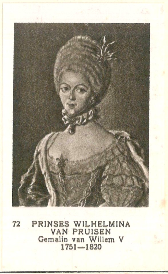 72 Prinses Wilhelmina van Pruisen, Gemalin van Willem V, 1751-1820