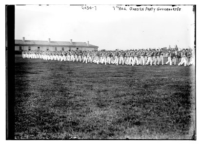 7th Regiment garden party. Governor's Island. LCCN2014688176