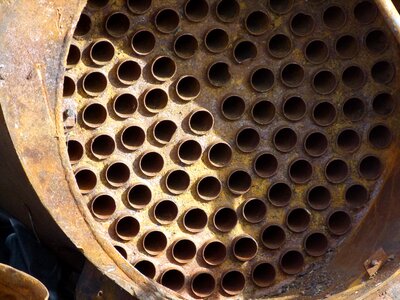Rusted recycling metal