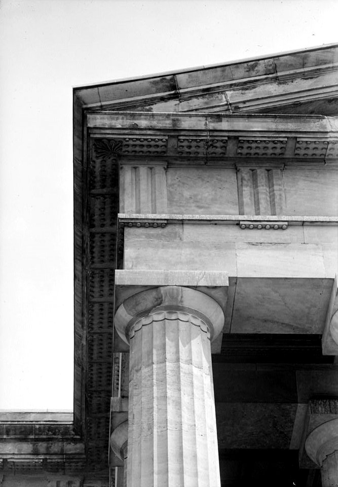8. DETAIL, SOUTH FRONT, PORTICO, COLUMN CAPITAL