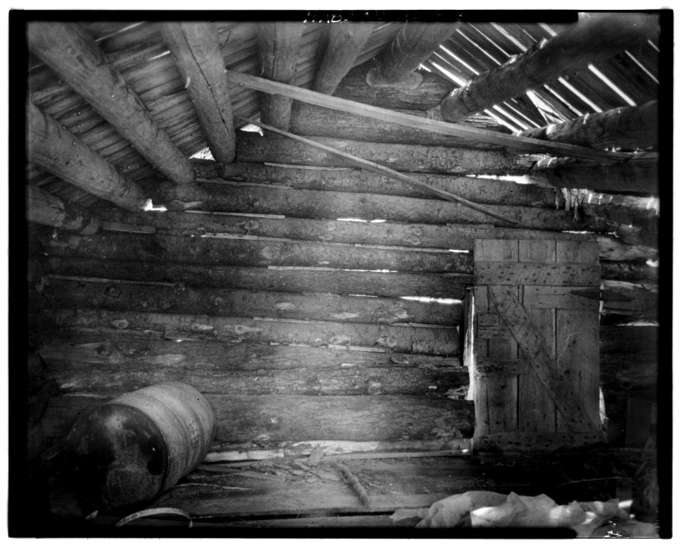 8. GARAGE (BUILDING A) INTERIOR, EAST WALL - Dalton Trail Post, Mile 40, Haines Highway, Haines, Haines Borough, AK - LOC - hhh.ak0001.photos.001397p