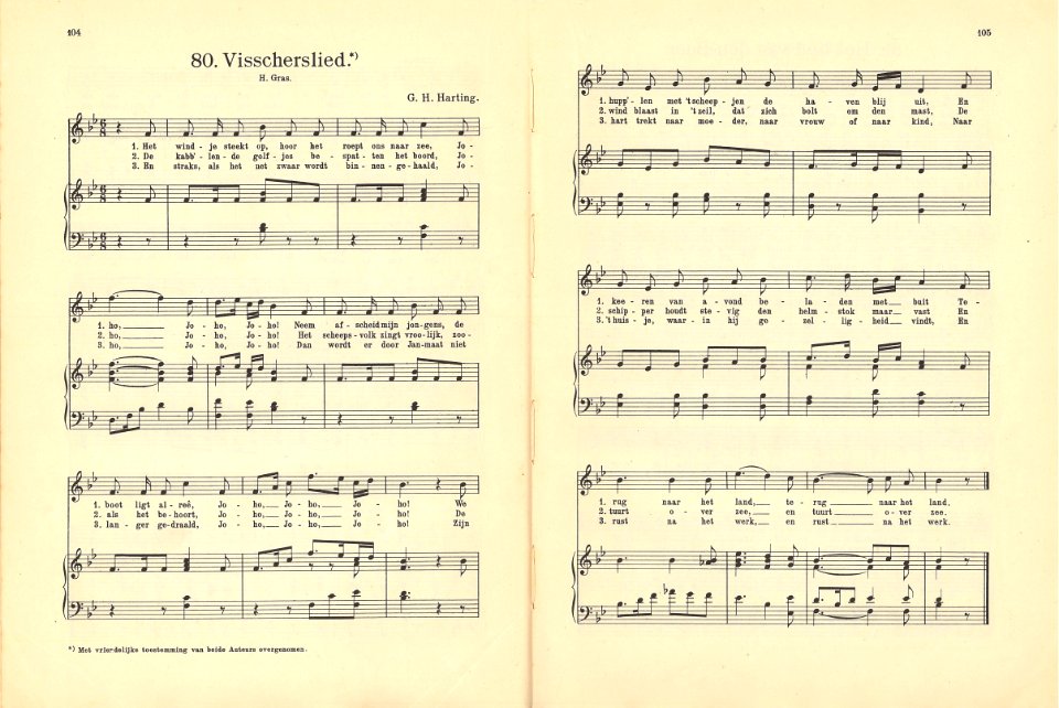 80 Visscherslied, pagina 104 & 105