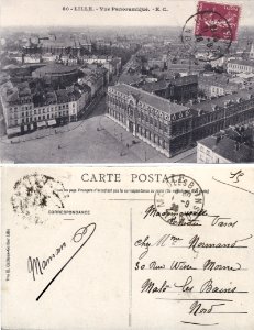 80 - Lille. — Vue Panoramique. - vº-rº