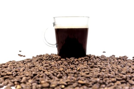 Brewed coffee hot