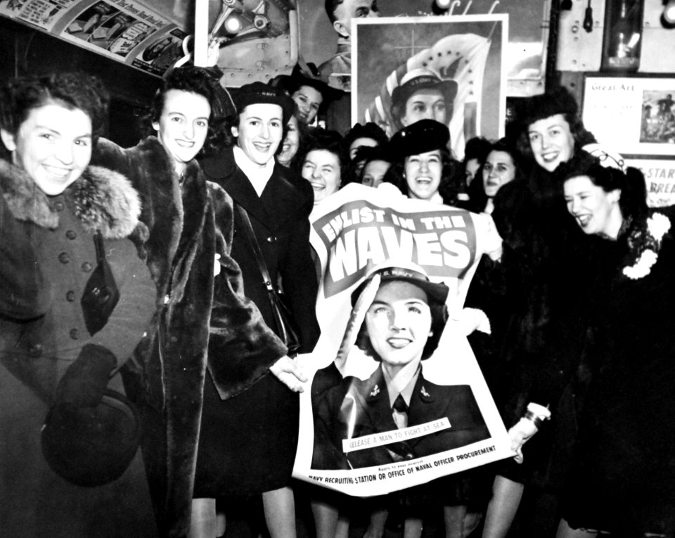 80-G-23751 - Inductees on special subway train to Hunter College (February 1943)