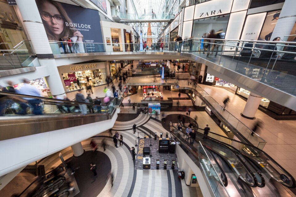 Shopping mall indoor