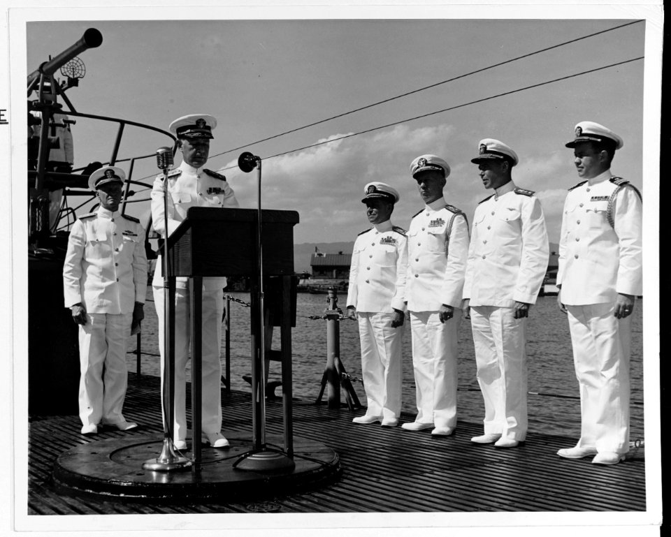 80-G-495845 Admiral Raymond A. Spruance
