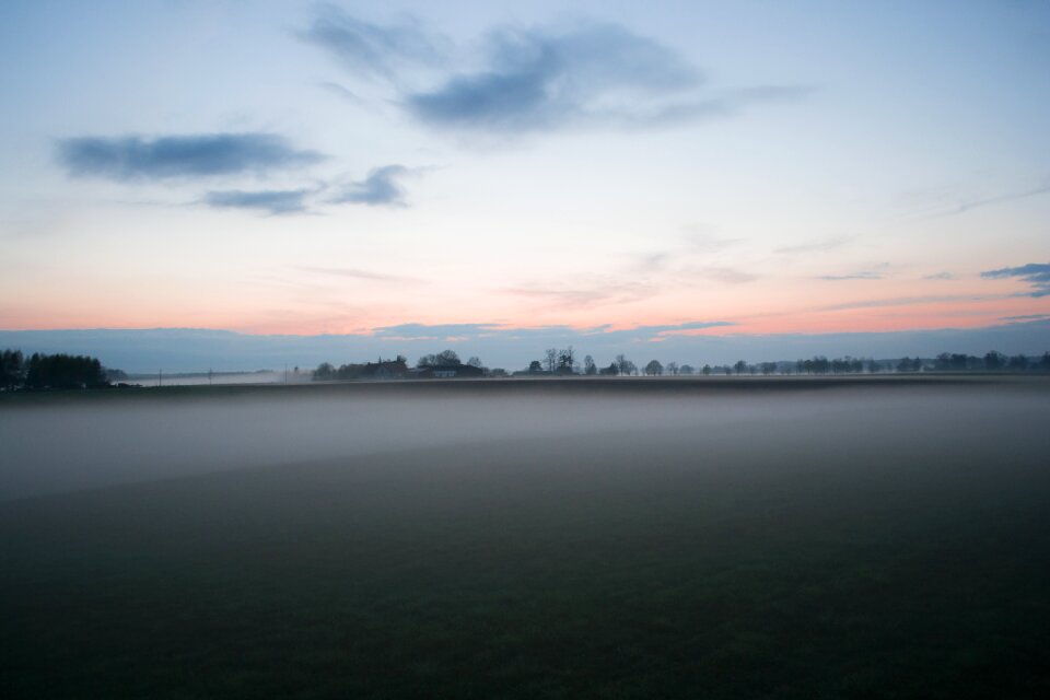 Countryside dark dawn