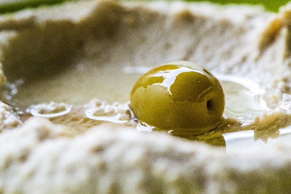 Delicious olive oil lunch