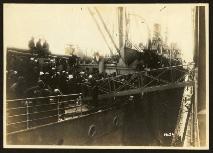 803rd Pioneer Infantry on the U.S.S. Philippine (troop ship), from Brest harbor, France, July 18, 1919). no. 34 LCCN2010651614