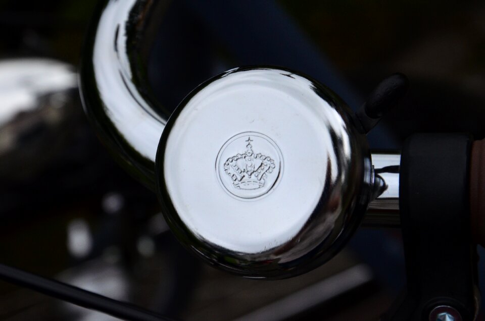 Crown silver bicycle accessories