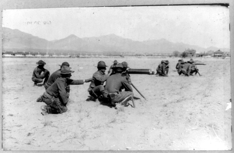 8th Machine Gun Cavalry in action on Mexican border-Mexican-U.S. campaign after Villa, 1916 LCCN96509207