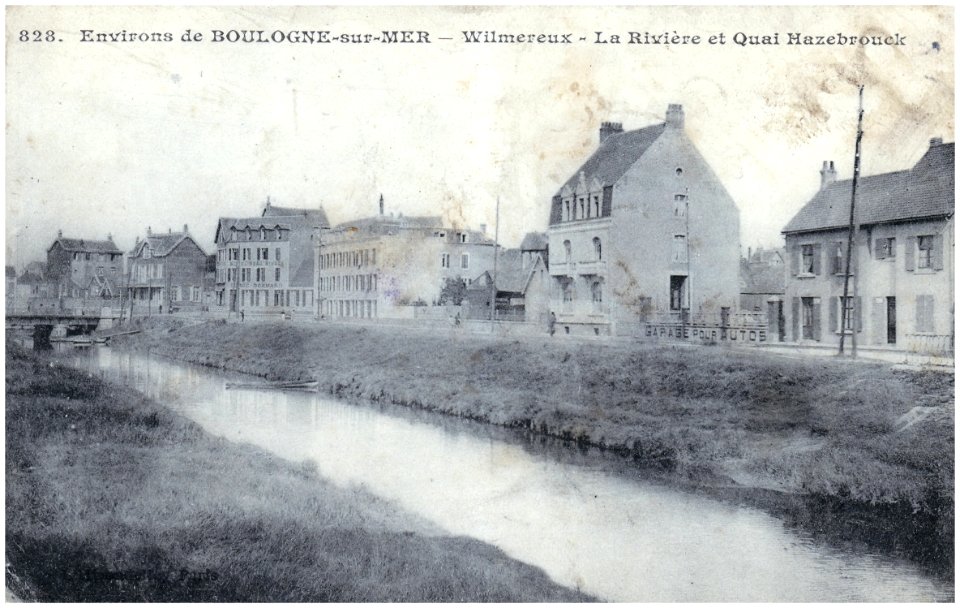 828. Environs de Boulogne-sur-Mer — Wimereux - La Rivière et le Quai Hazebrouck