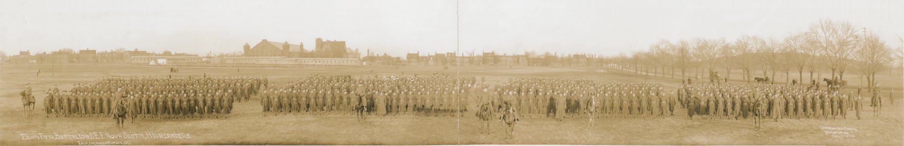 85th Battalion, CEF, Nova Scotia Highlanders. Lieut. Colonel A.H. Bordon, OC (HS85-10-31178) photo