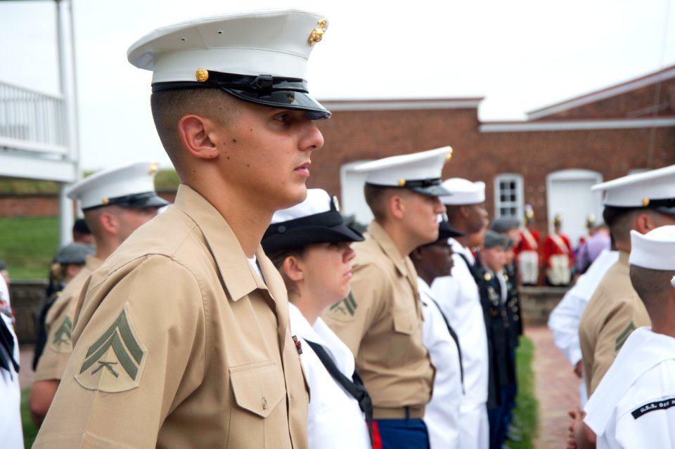 9-11 ceremony at Fort McHenry 140911-N-WX580-064