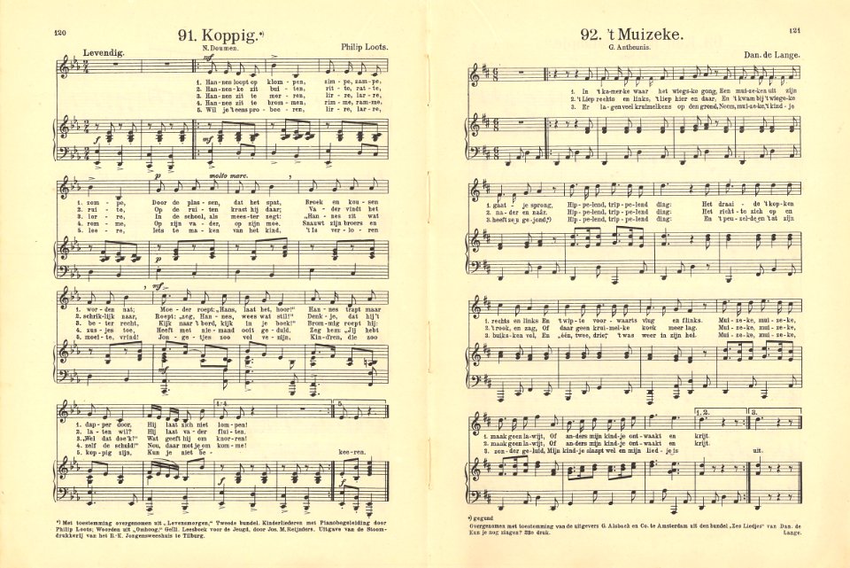 91 Koppig, pagina 120 & 92 't Muizeke, pagina 121