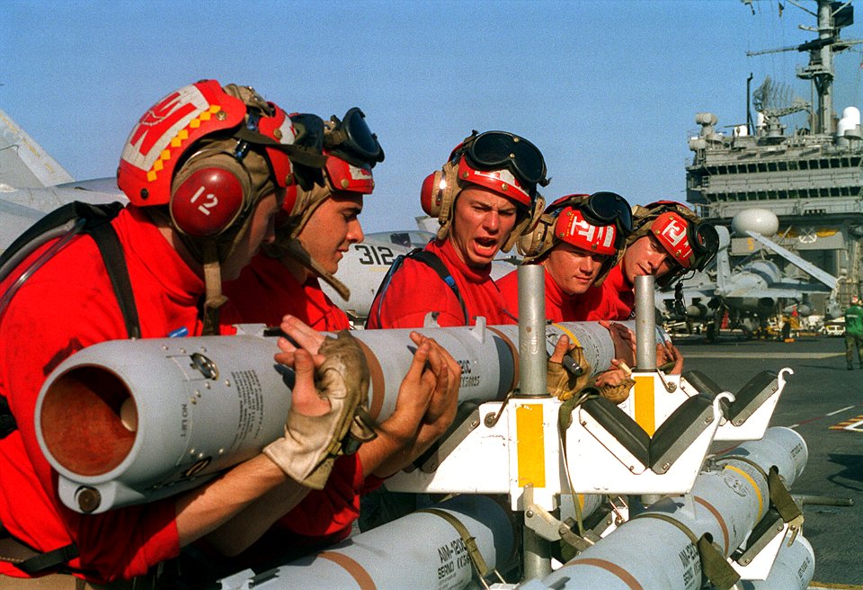 970518-N-4178D-002 AMRAAM Missile Load