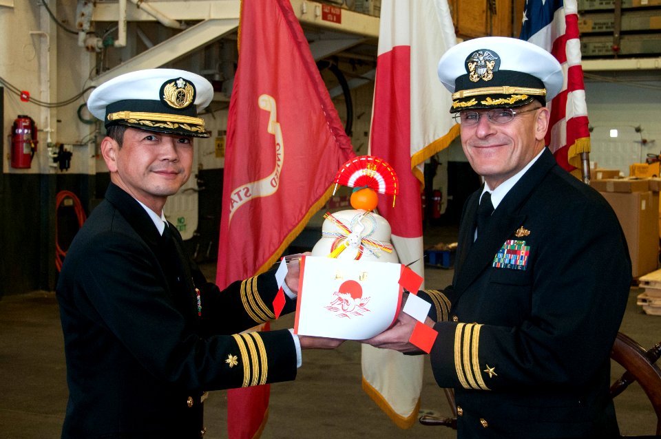 A bilateral gift exchange 151218-N-RU971-592