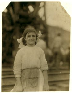 A 12 year old girl who has been working in Weave room of Condolidated (i.e., Consolidated) Duck Mills, La Grange, Ga., for one year, and helping to support a father who works when sober. LOC nclc.02809