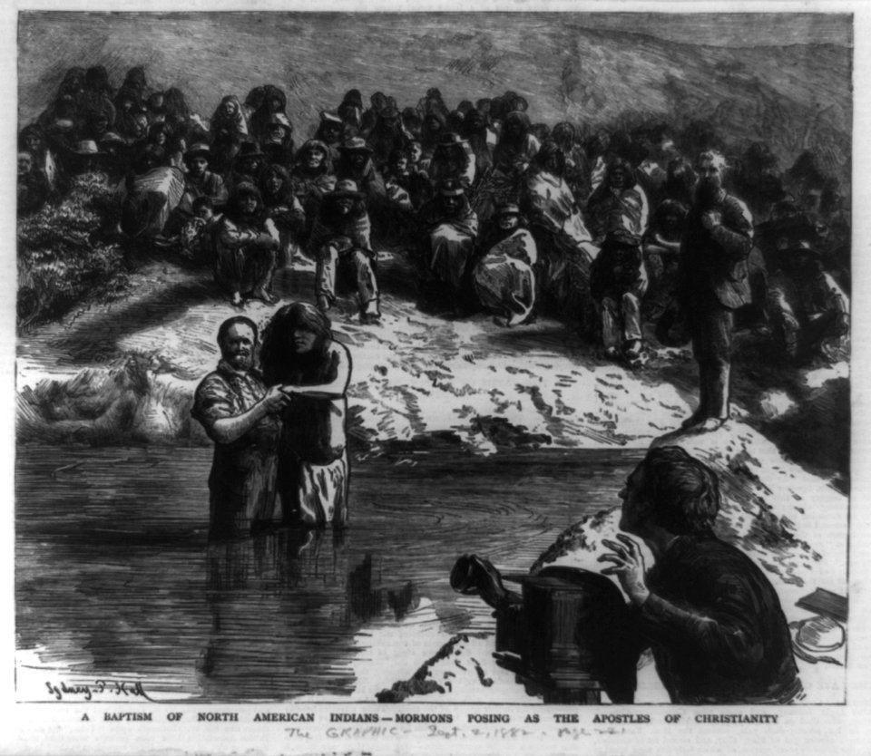 A baptism of North American Indians - Mormons posing as the apostles of Christianity LCCN97504459