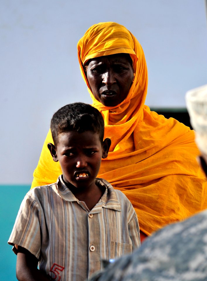 A Boy Waits in Line for Medication During a During a Medical Civil Action Project DVIDS160004