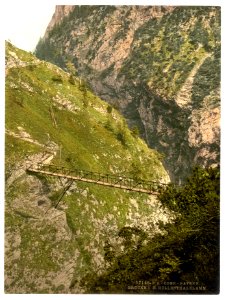 A bridge, Hollenthalklamm, Upper Bavaria, Germany-LCCN2002696236