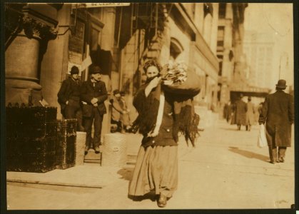 A bundle of home-work. Lafayette St., below Astor Pl., N.Y. LOC nclc.04162