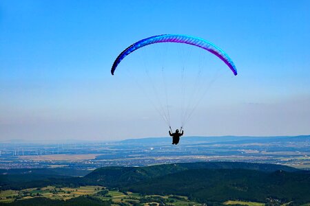 Paragliding freedom flying