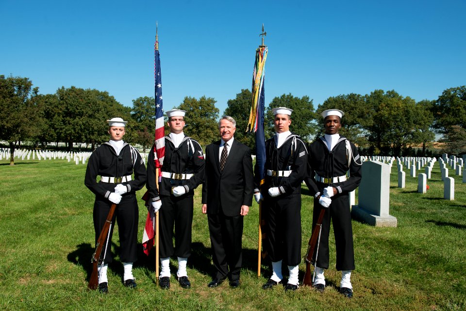 A ceremony to remember the 17 American Sailors killed during the terrorist attack against the USS Cole (21927134110)