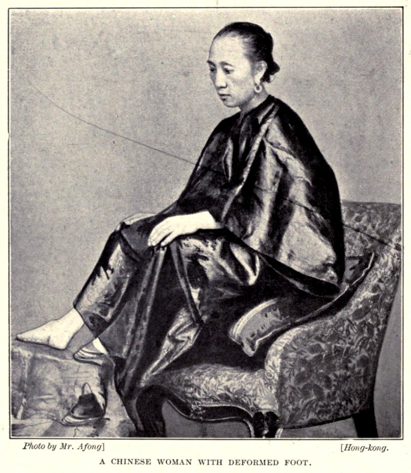 A Chinese Golden Lily Foot by Lai Afong c1870s full