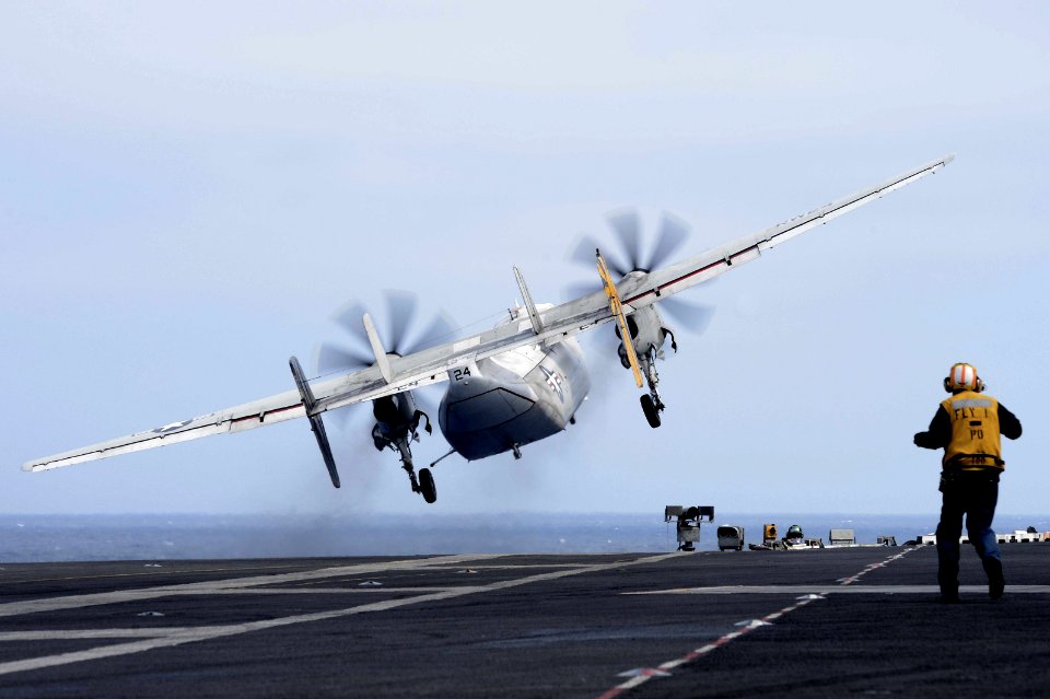 A C-2A Greyhound takes off. (8696703810)