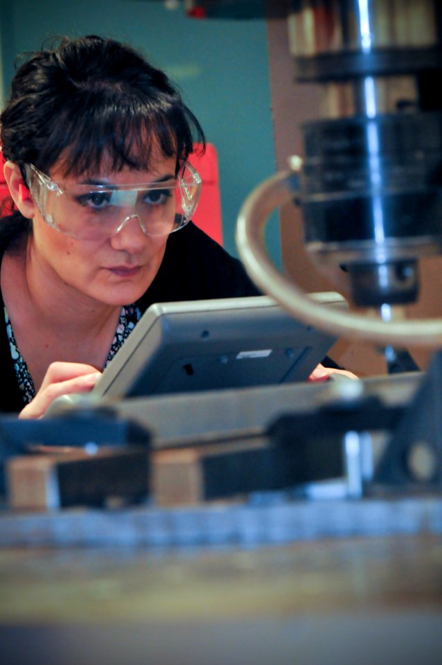 A civillian scientist works on a research project. (8547957857)