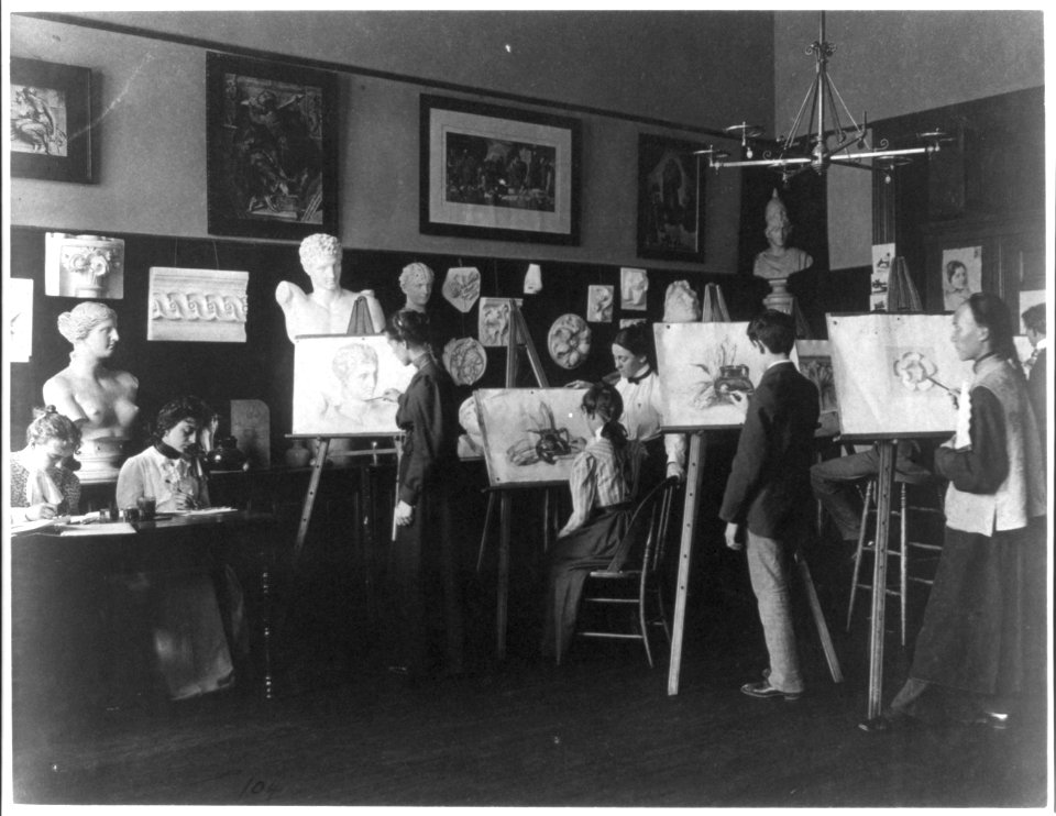 A class in painting, Central High School LCCN2001703617