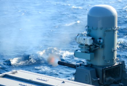A CIWS fires aboard USS Harry S. Truman. (8414178738)