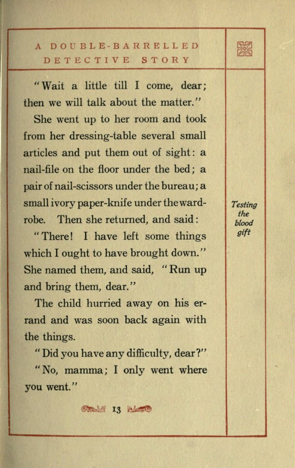 A Double-Barrelled Detective Story, p. 013
