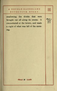 A Double-Barrelled Detective Story, p. 091