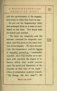 A Double-Barrelled Detective Story, p. 127