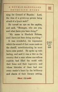 A Double-Barrelled Detective Story, p. 175