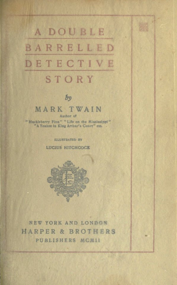 A Double-Barrelled Detective Story, p. xi