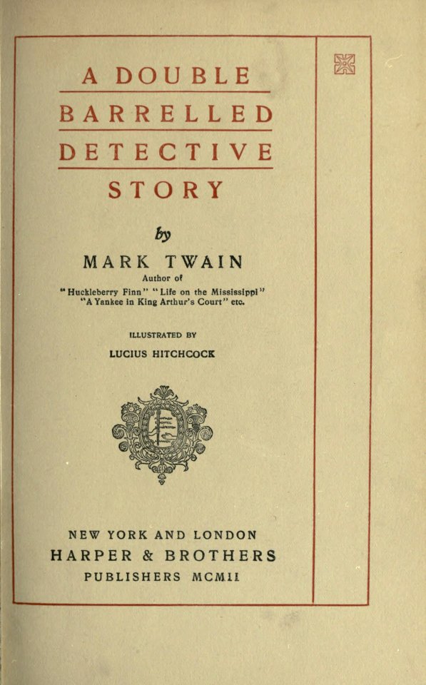 A Double-Barrelled Detective Story, p. xiii