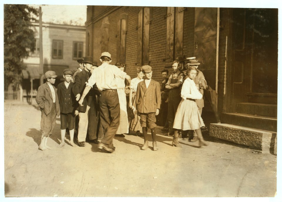 A few of the youngsters working in the Cigarette Factory of the American Tobacco Co., at Petersburg, Va. All work. I went through the factory during working hours and saw dozens of little LOC nclc.04754